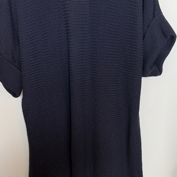 Liz Claiborne Navy Open Front Cardigan XLT Heavyweight Knit Sweater - Picture 9 of 13